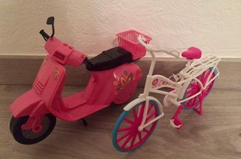 Barbie scooter + vélo