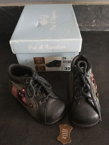 Chaussure bébé fille Pat et Ripaton - taille 19
