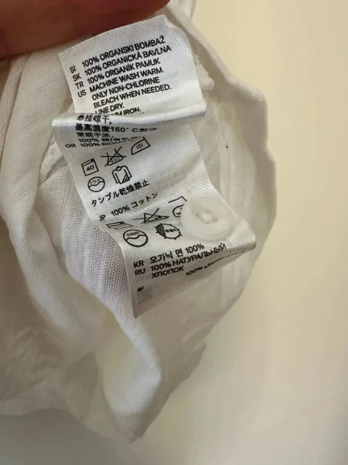 Tshirt blanc homme h&m taille S - photo numéro 7