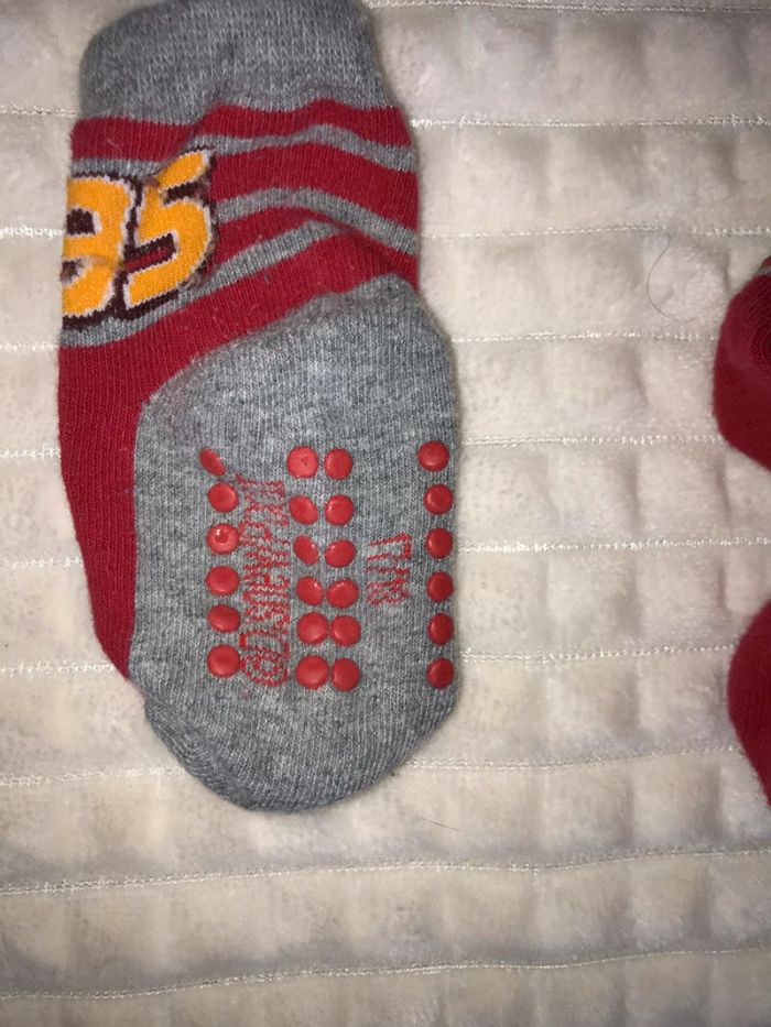 Lot de 3 paires de chaussettes antidérapantes cars - photo numéro 2
