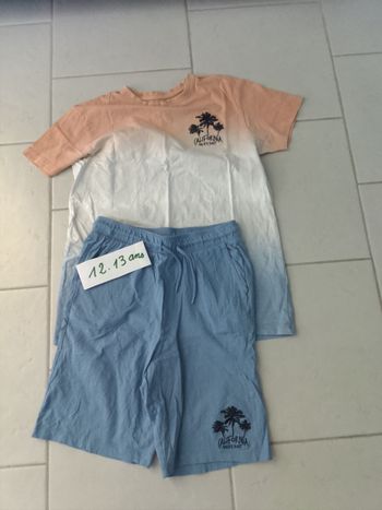 Ensemble short tee shirt