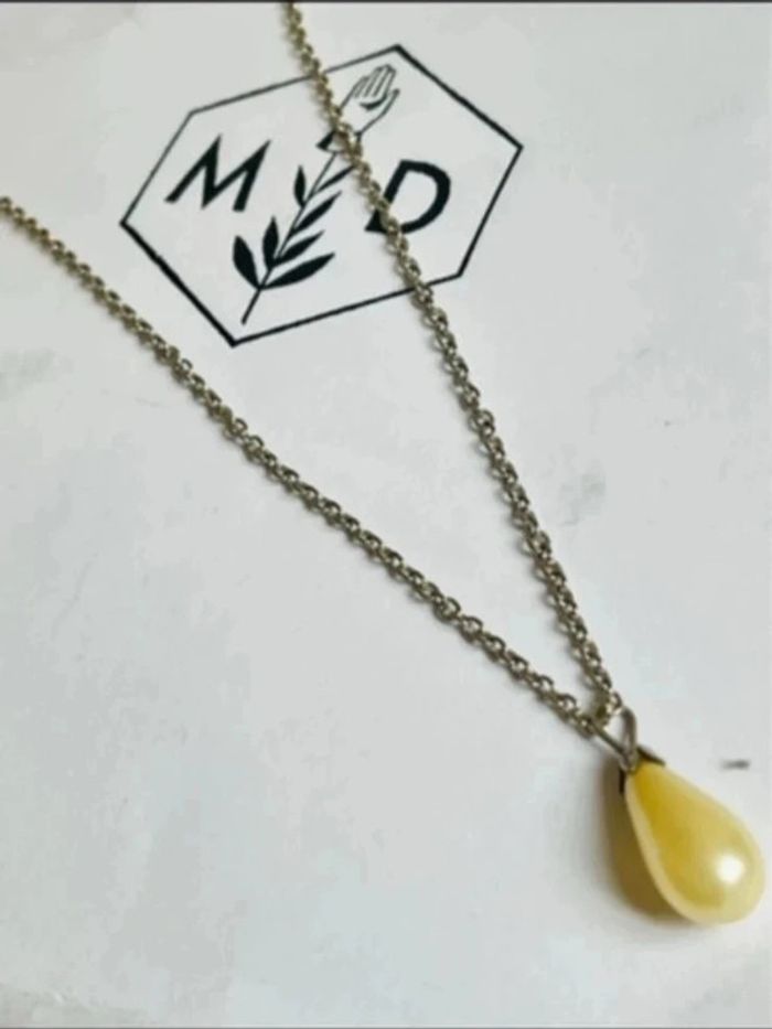 Sublime collier goutte nacré