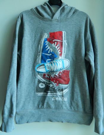 Sweat à capuche T 10/12 ans "Converse"