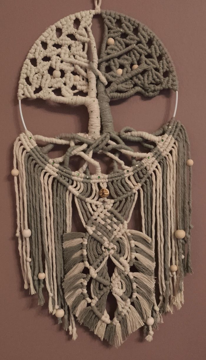 Arbre de vie en Macramé - photo numéro 2