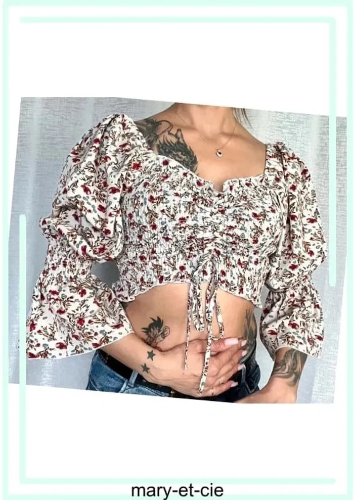 SOLDE - Top peplum taille unique - photo numéro 4