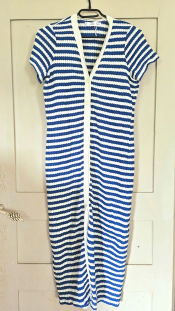 Robe marinière en maille