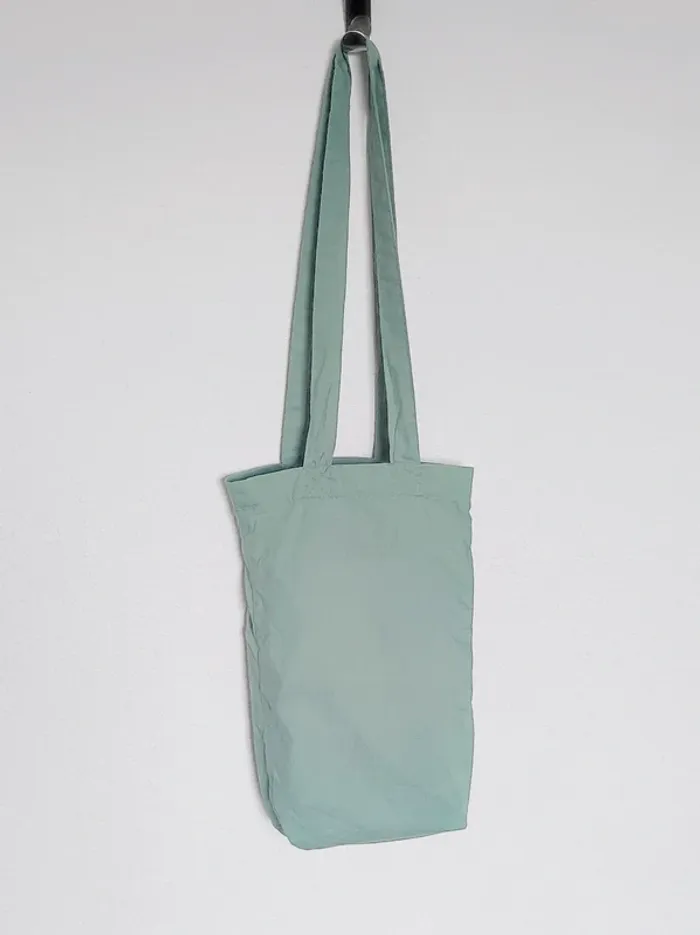 Petit tote bag vert turquoise / Bouchara - 30×15cm