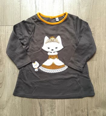 Tunique/ top chat sequins 18 mois