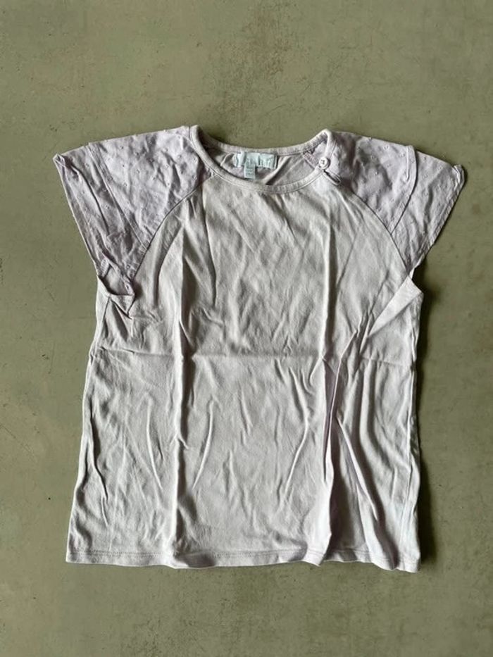 T-shirt mignon dentelle épaule 10 ans