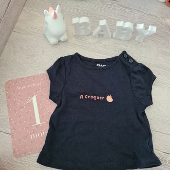 T-shirt "à croquer" 1mois