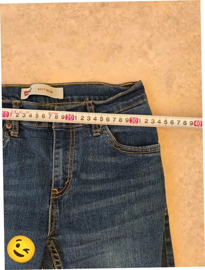 Jeans Levi's 511 W27 FR36 L27 coupe skinny bleu Femme Women pan234b - photo numéro 4