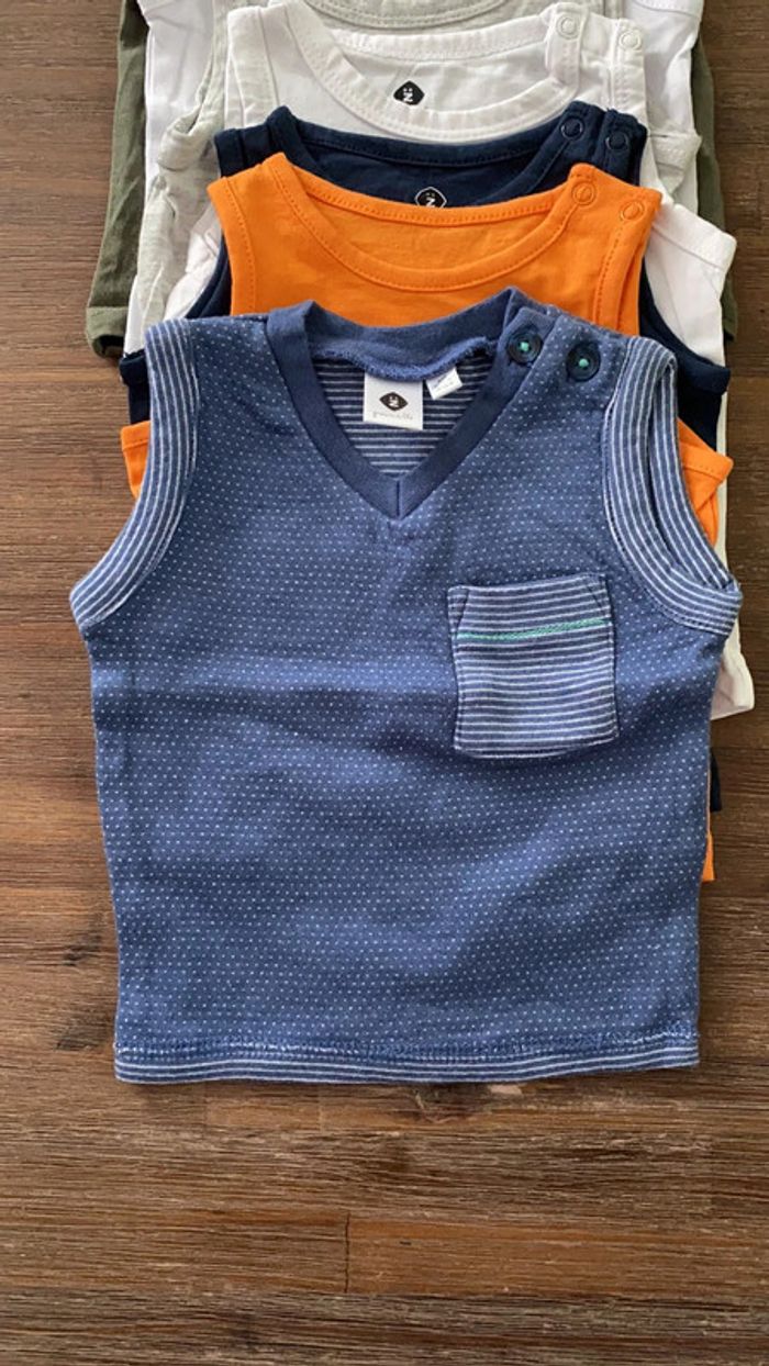 Lot de 7 débardeurs bébé 3 mois - photo numéro 2
