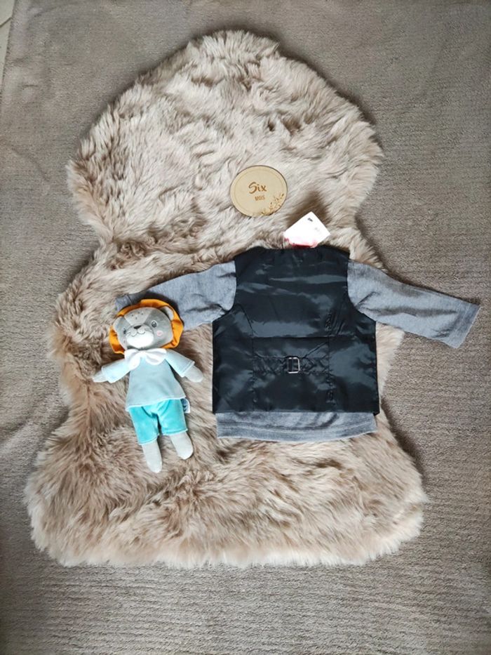 Tee shirt avec gilet - photo numéro 4