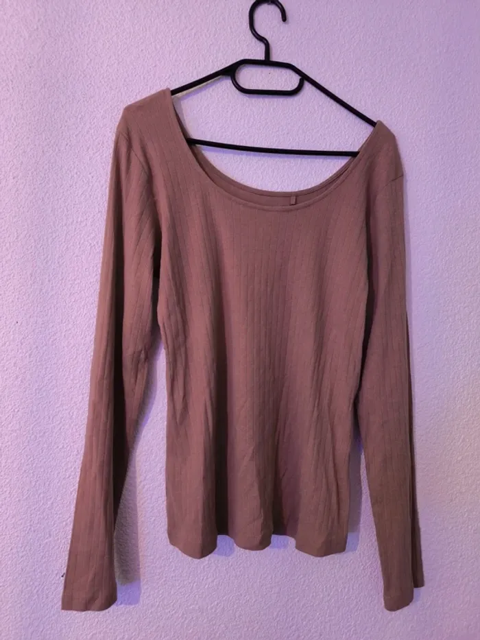 Top côtelé marron – Top Sec Woman – Taille 42 – Neuf avec étiquette