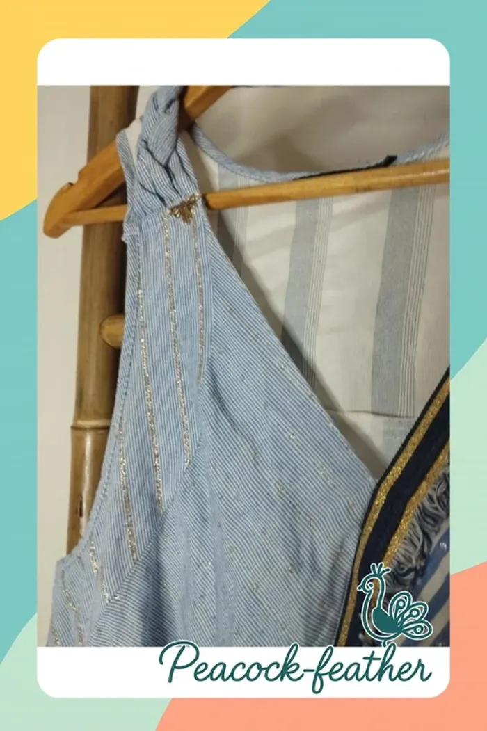Robe bleue blanche la mode est à vous 42 - photo numéro 5