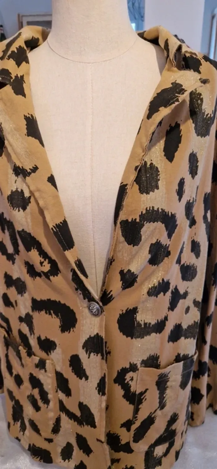 Blazer léopard Menta Fashion Neuf avec étiquette - photo numéro 8