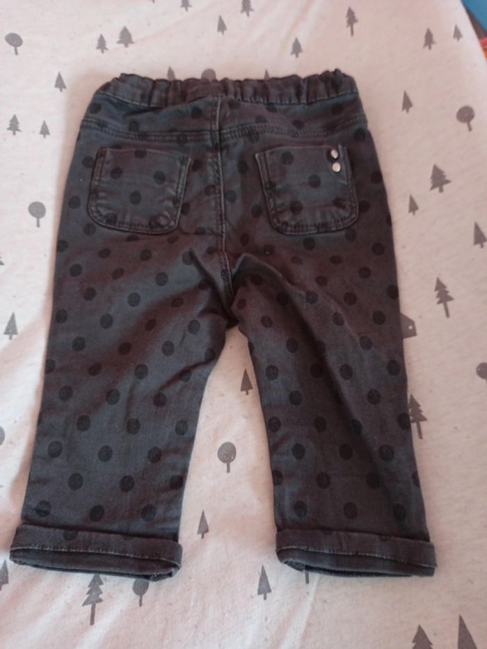 Jean noir obaibi a pois - photo numéro 3