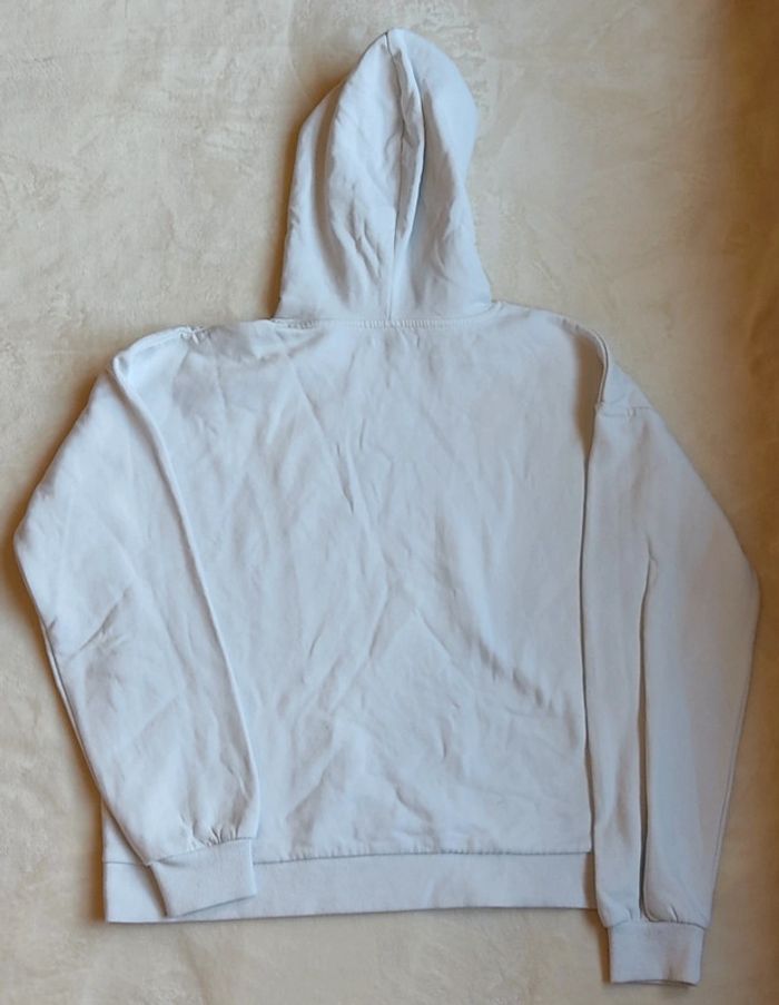 Sweat à capuche blanc "Riverside" Kiabi taille S - photo numéro 2