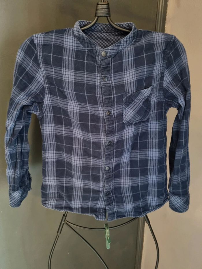 Chemise réversible bleue - photo numéro 2