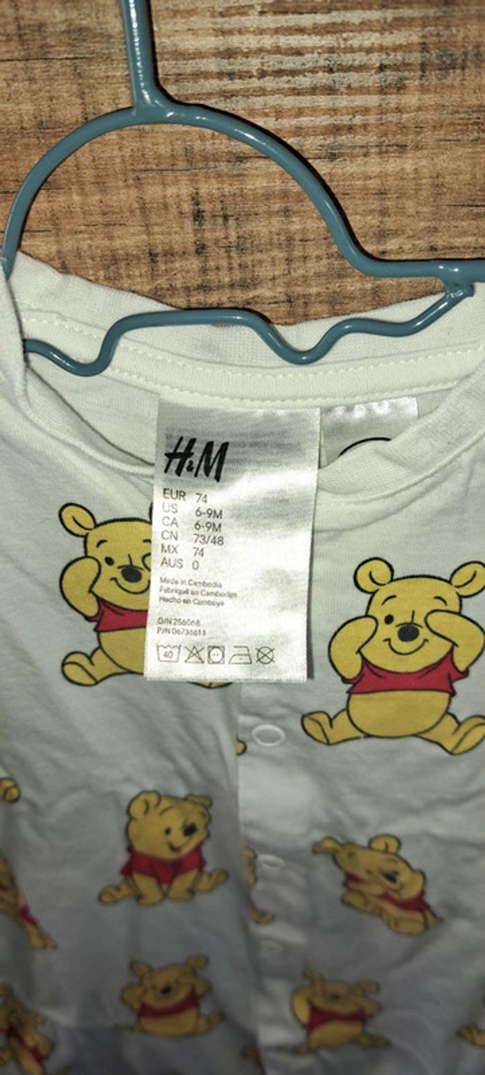 Grenouillère winnie l'ourson en 6 mois H&M - photo numéro 3