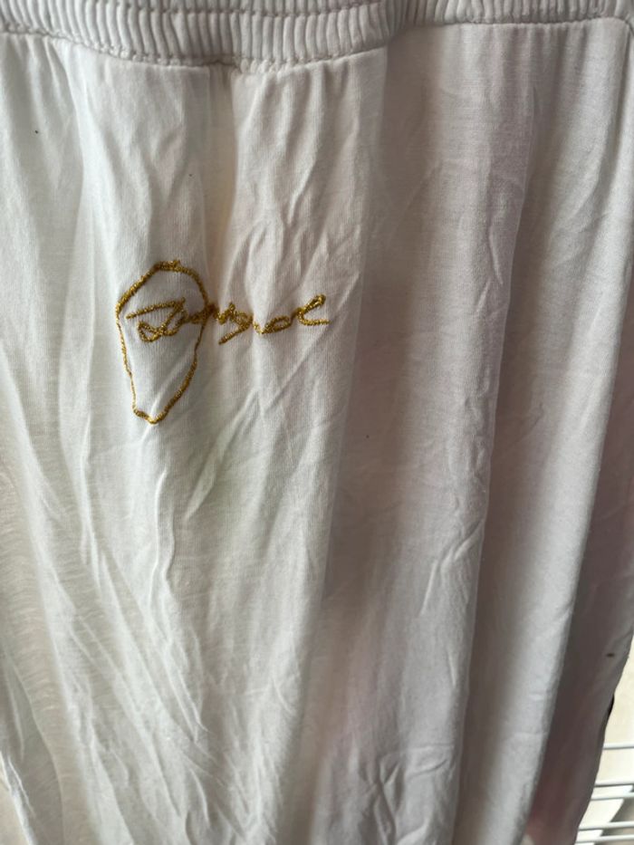 Robe longue blanche à fleurs - photo numéro 7