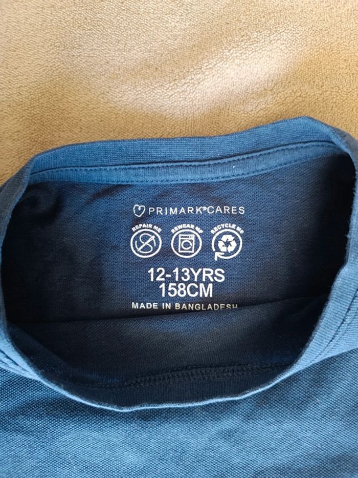 T-shirt bleu taille 12 ans - photo numéro 2