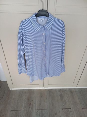 Chemise manches longues rayé femme