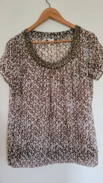 Blouse transparente marque kwomen taille 44