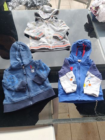 Lot 3 vestes 6 mois
