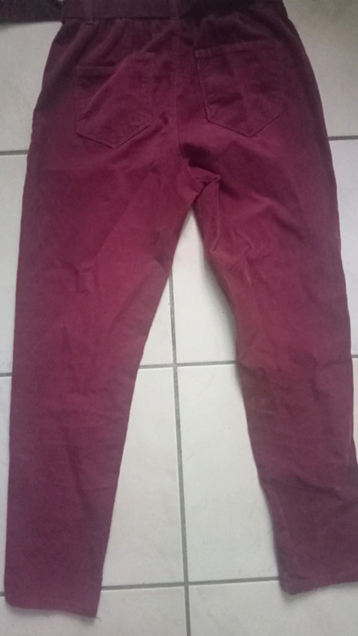 Pantalon bordeaux Okaïdi 14 ans - photo numéro 4