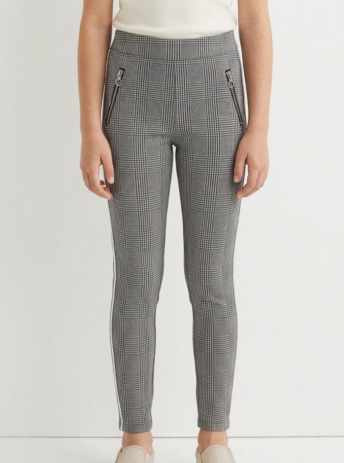 Pantalon legging Primark – Motif Prince de Galles – 9/10 ans (140 cm) - photo numéro 1
