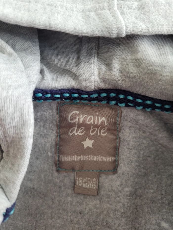 Gilet zippé Grain de Blé - photo numéro 3