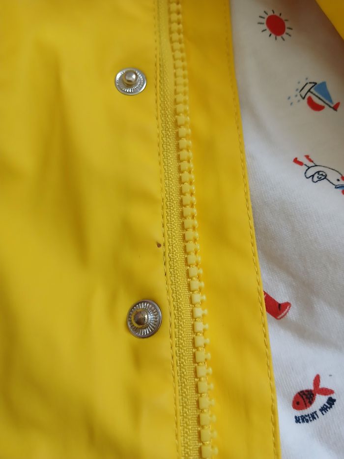 Imperméable jaune sergent-major fille 36 mois - photo numéro 4