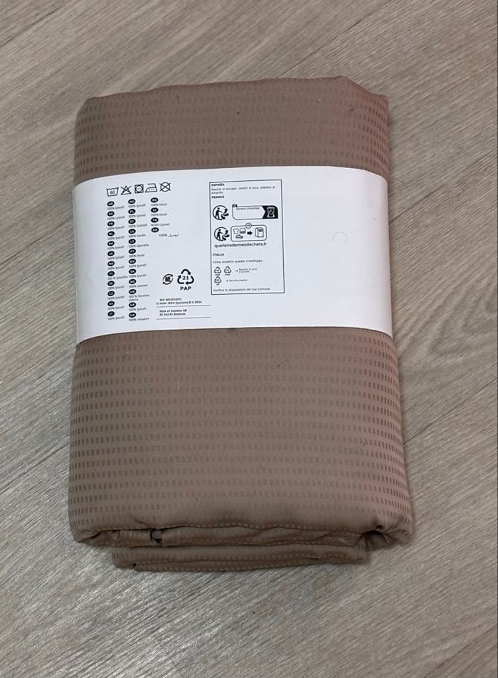 Parure King size 220x240 marron IKEA neuve - photo numéro 2