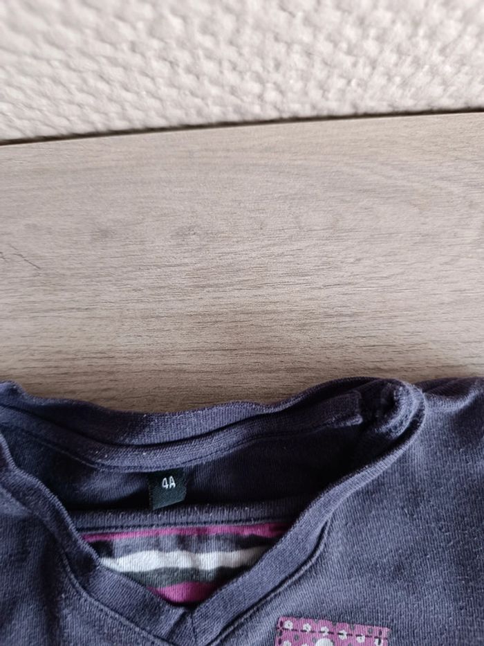 T-shirt fashion 4 ans fille - photo numéro 3