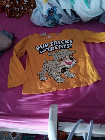 Tee-shirt  pat patrouille 18 24 attention t. Plus comme un 3 ans