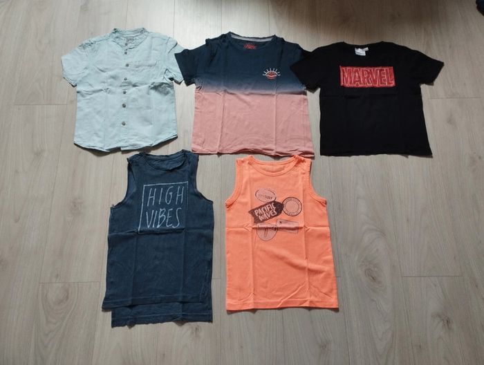 Lot de 17 t shirts d'été garçon taille 10 ans - photo numéro 2