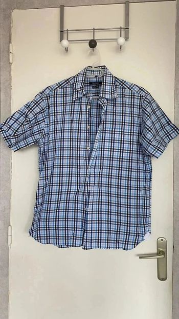 Chemise carreaux bleu