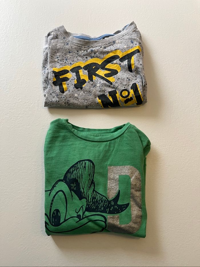 Lot 2 tee shirt manches longues 3 ans