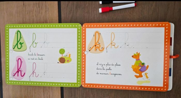 Livre ardoise mes premières lettres minuscules sur un ardoise des 5 ans en bon état - photo numéro 2