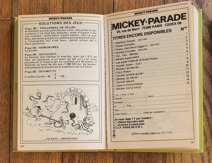 Lot anciens mickey parade début années 80 vintage - photo numéro 8