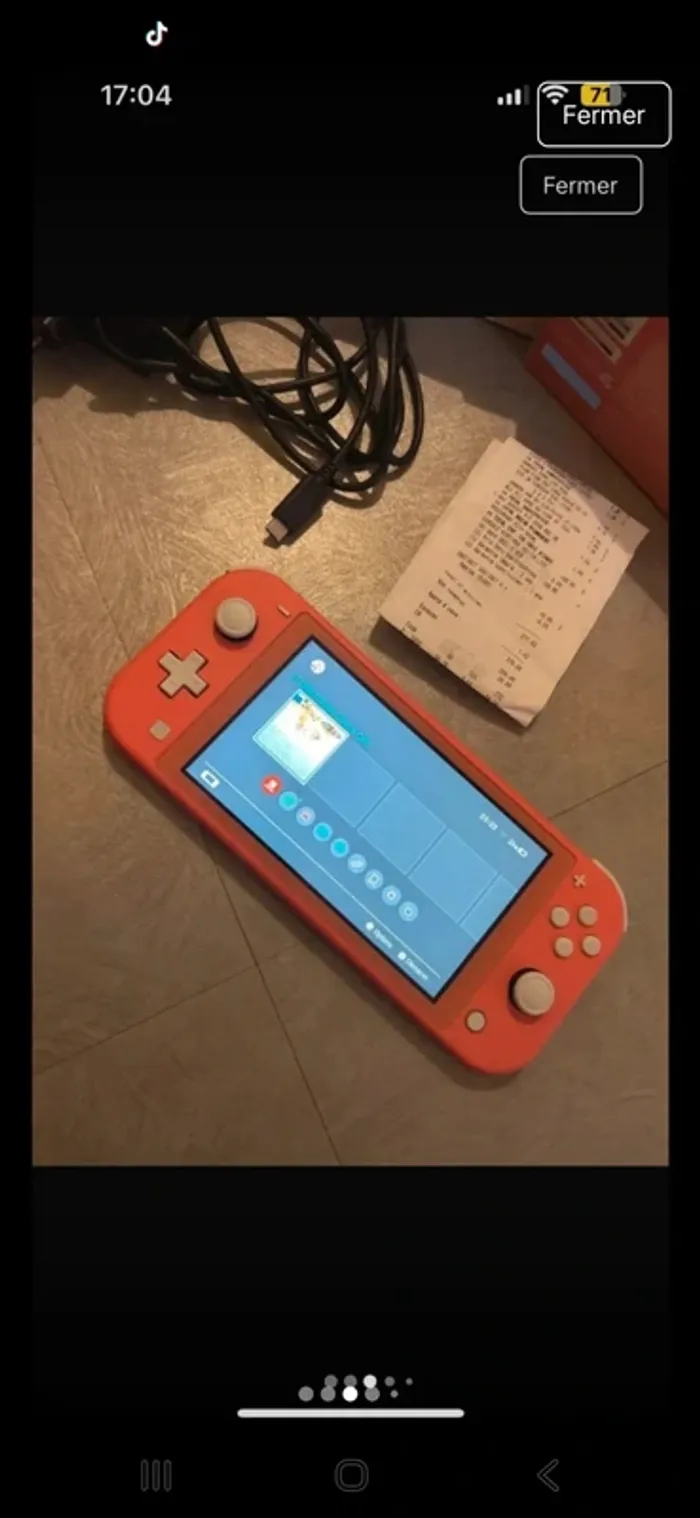 Nintendo switch lite rose encore sous garentie 2 ans - photo numéro 2