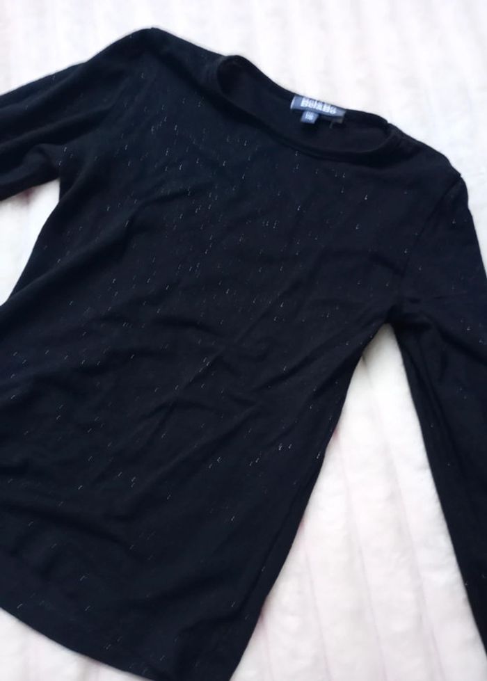 T-shirt noir Bel et Bo 116 cm