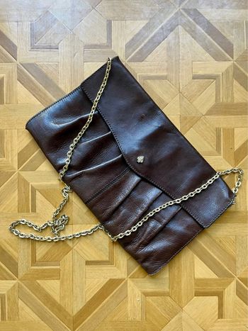Sac en cuir marron Vintage
