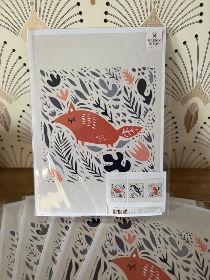 Affiches Animaux stylisés pour chambre enfant