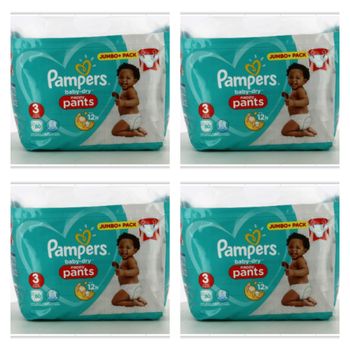 Lot de 320  Couches Pampers Baby Dry Pants  6-11kg Taille 3 Neuf