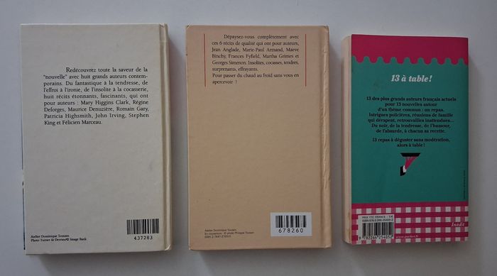 Lot de 3 livres de nouvelles - photo numéro 2