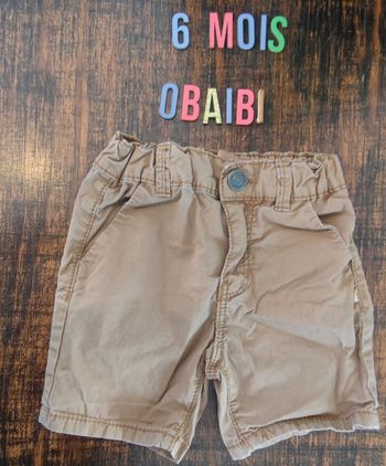 Short marron 6 mois