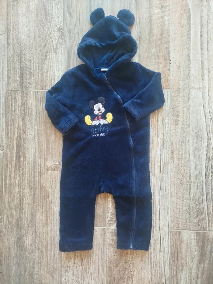 Pyjama chaud Mickey bébé garçon 12 mois
