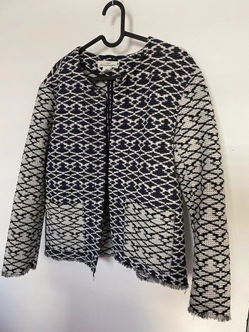 Veste mi saison marine et écru